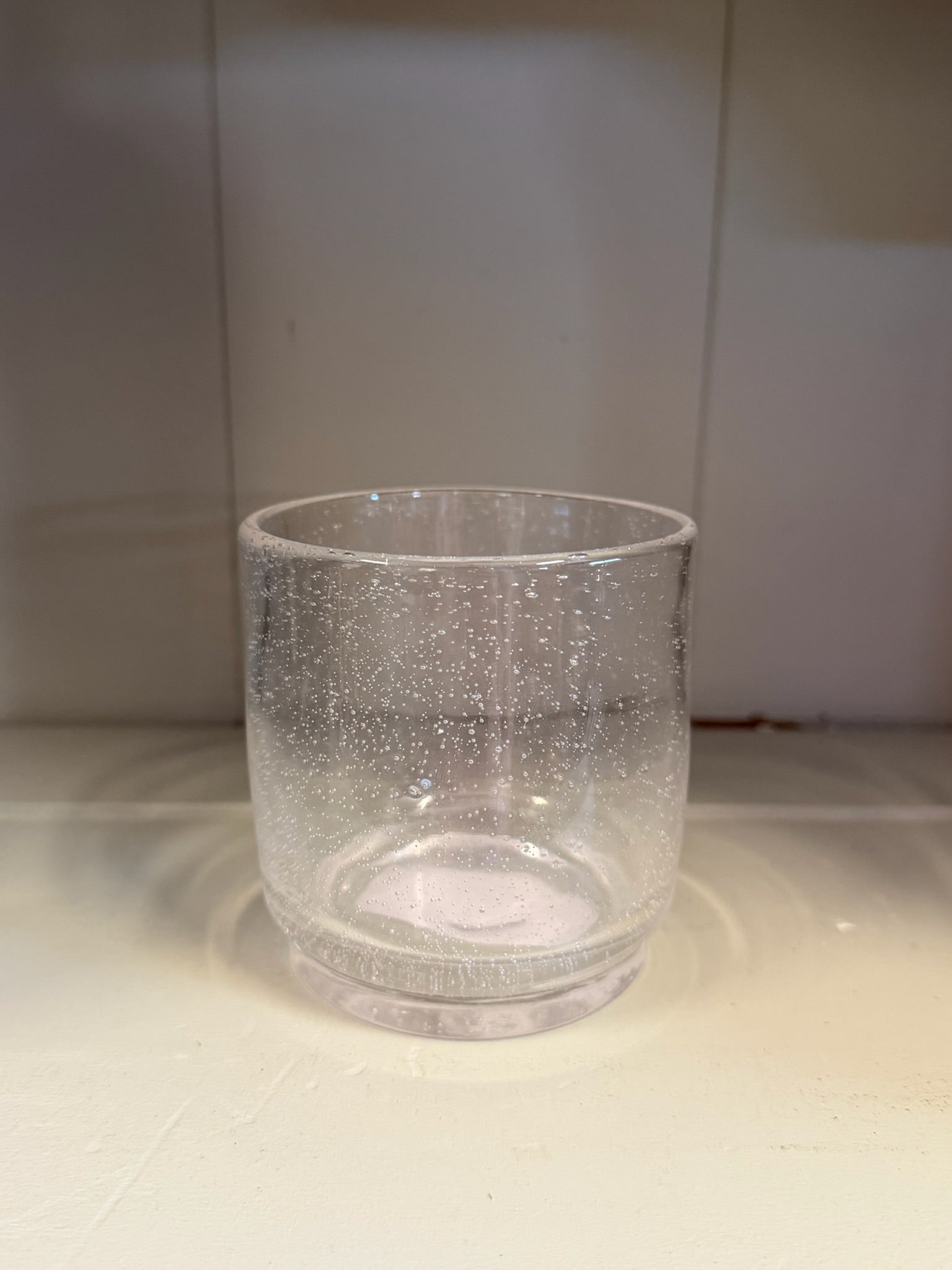 Clear 12oz Bubbled Glass