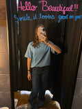 Blue Mineral Wash Tee