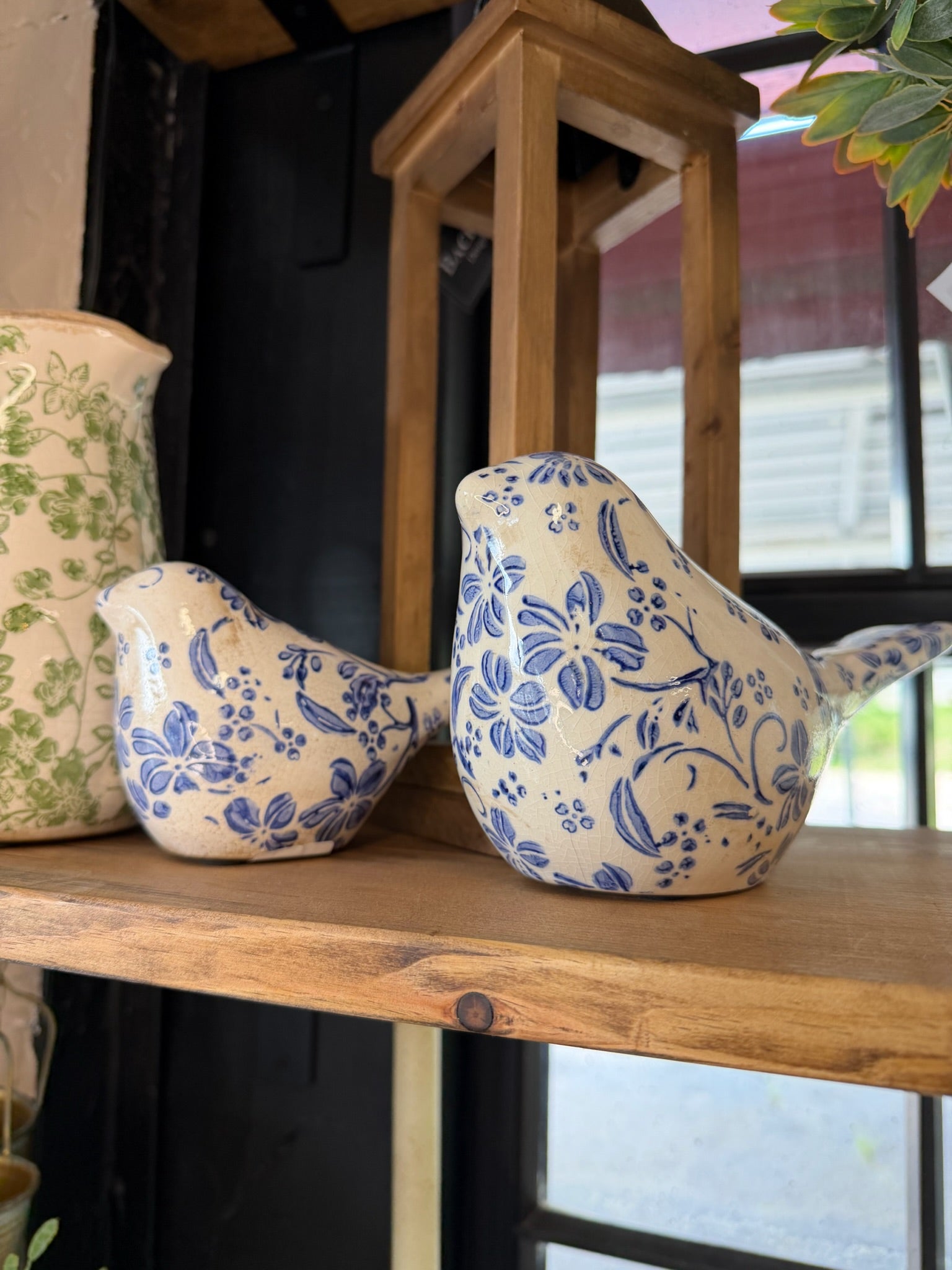 Floral Blue Birds