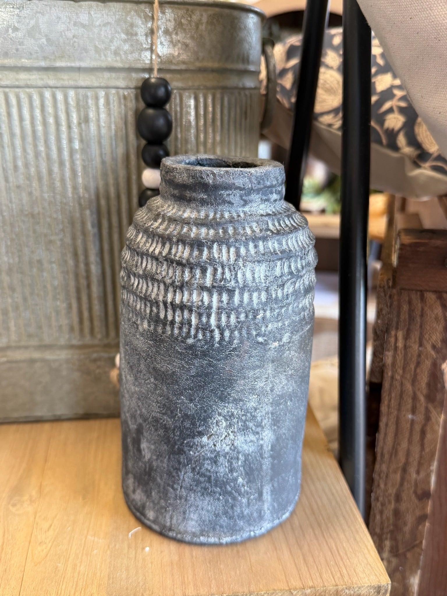 Charcoal Skim Vase