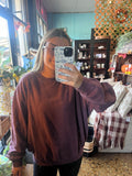 Cherry Red Crew Neck