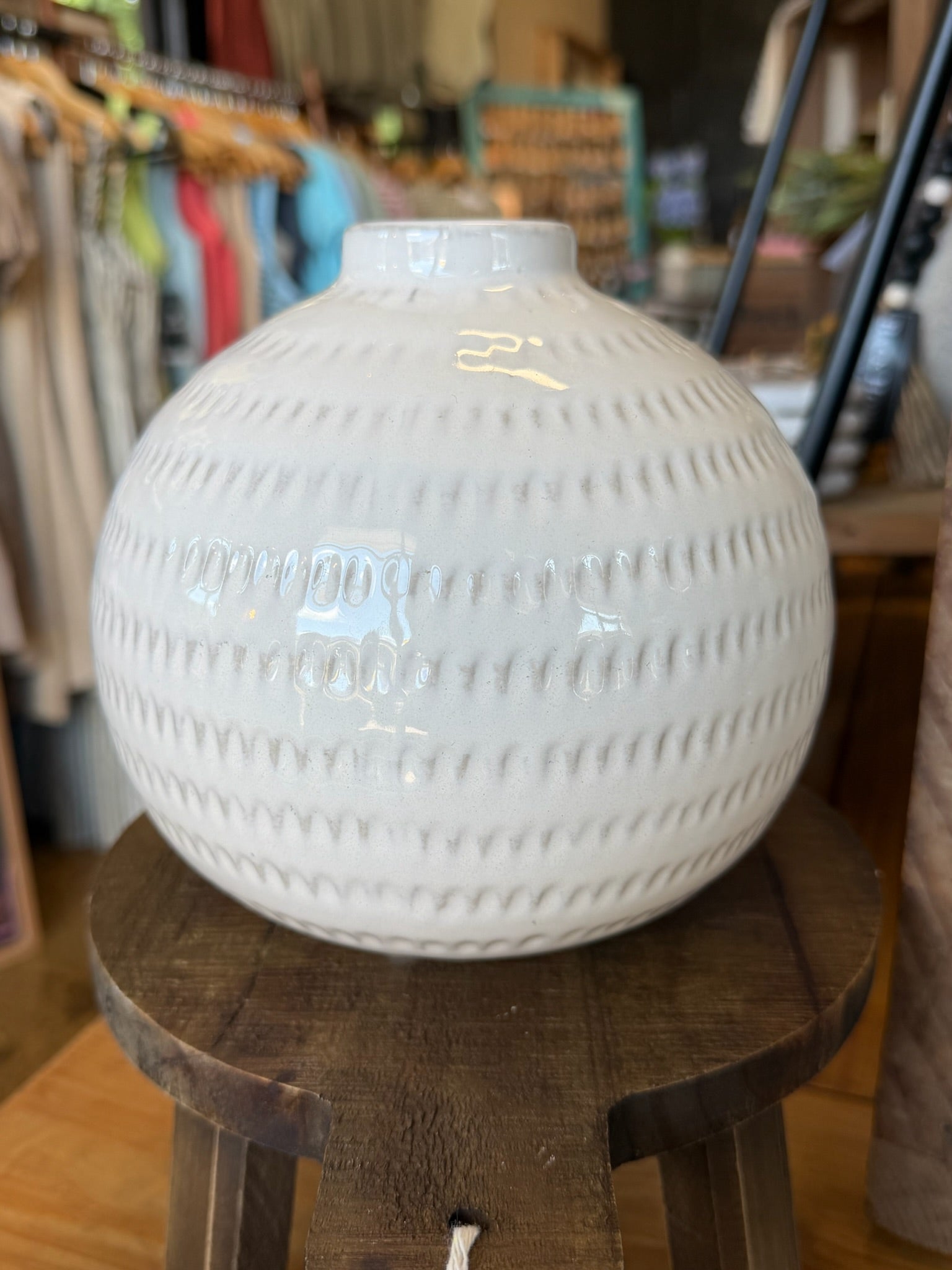 Pixie White Ceramic Vase