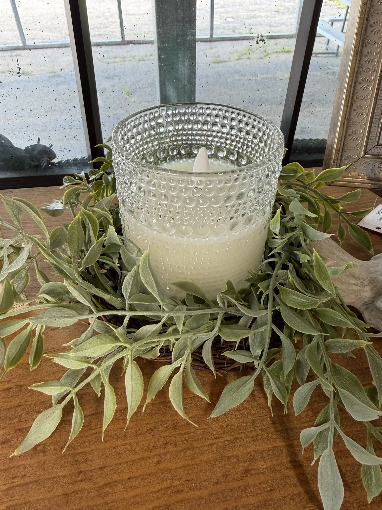 Green Tea Leaf Candle Ring