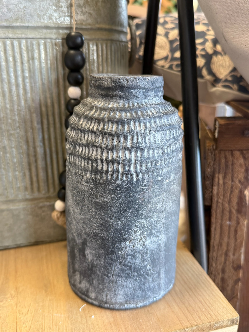 Charcoal Skim Vase