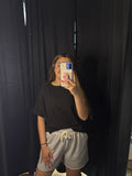 Gray Drawstring Shorts
