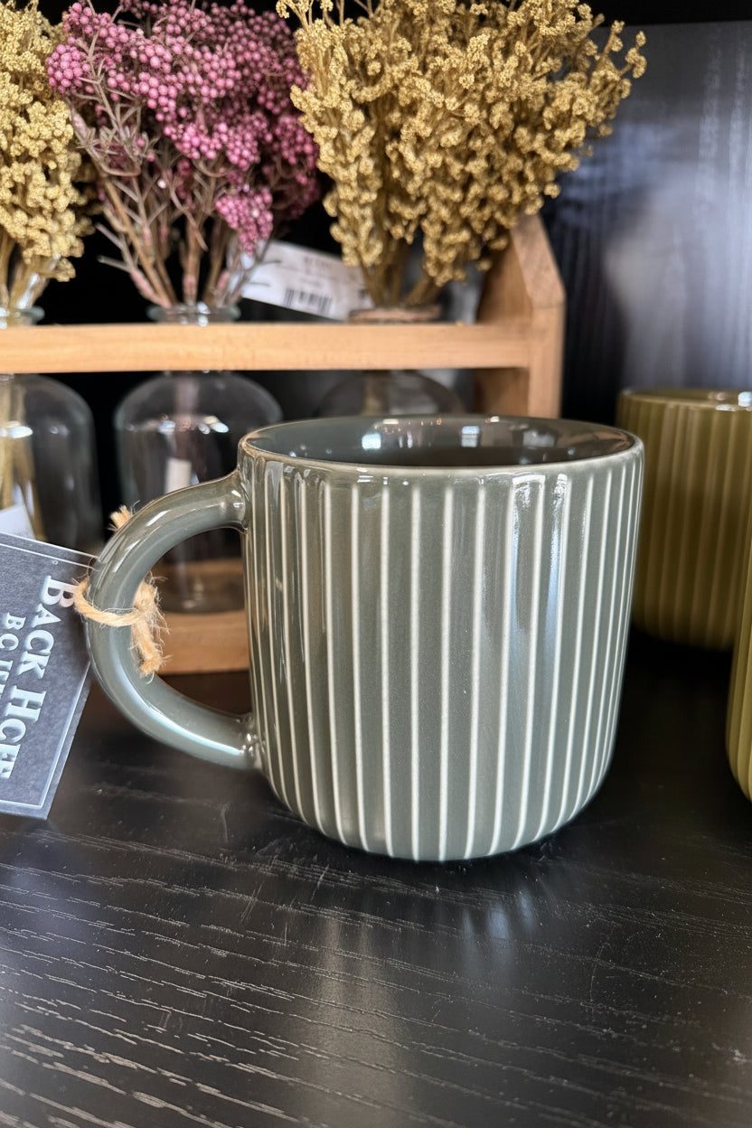Gray Modern Tulip Mug
