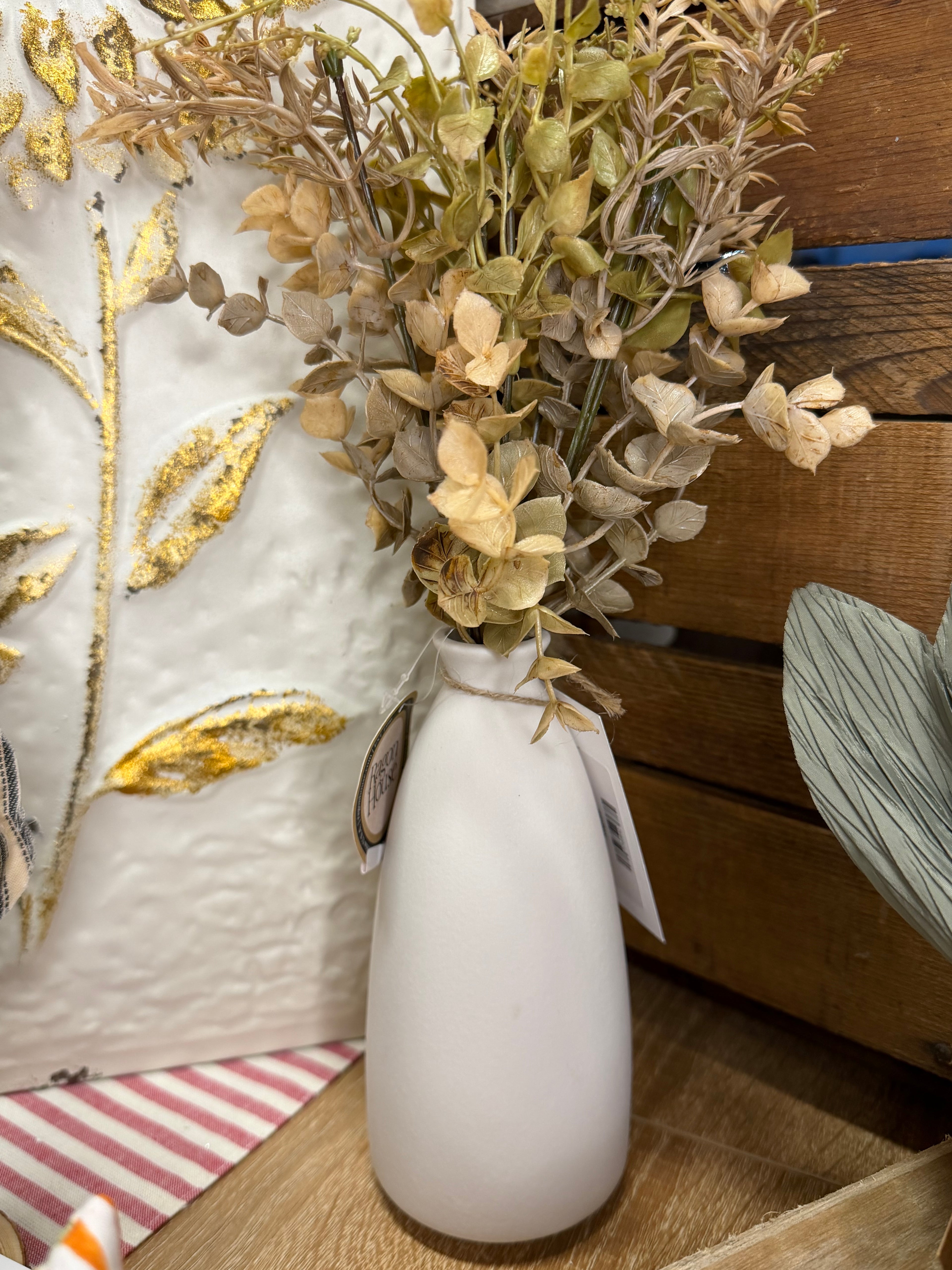 6.75" White Bud Vase