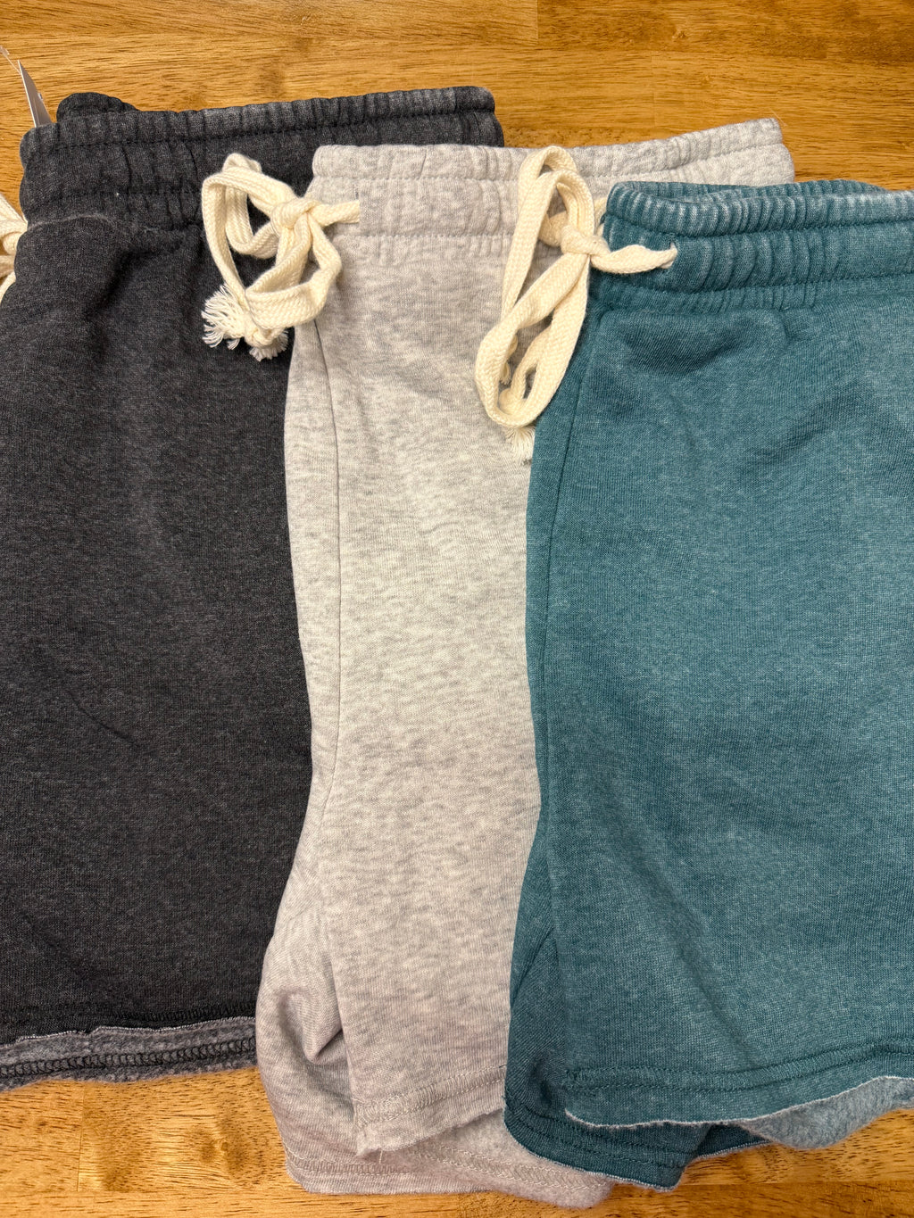 Gray Drawstring Shorts