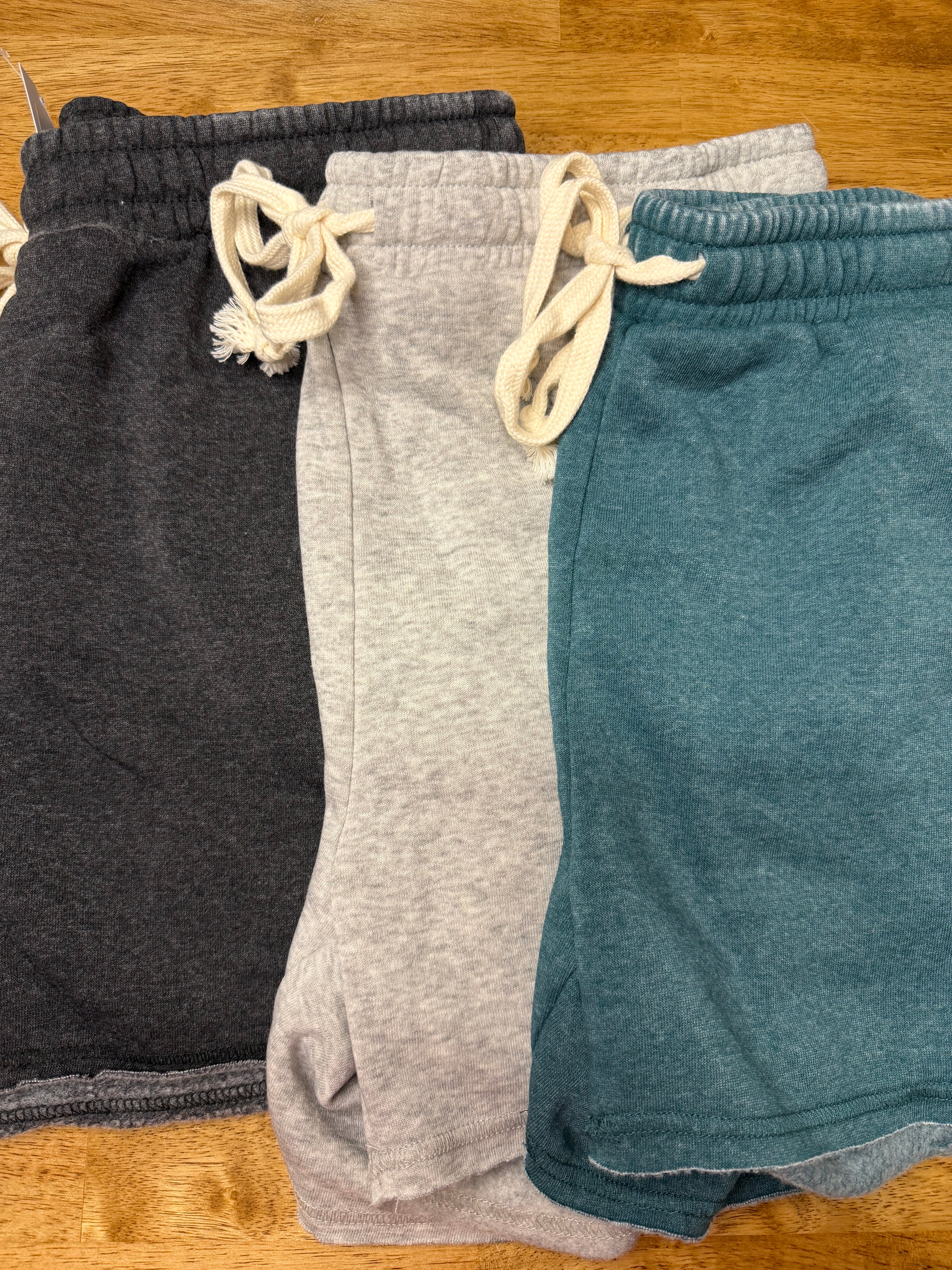 Gray Drawstring Shorts