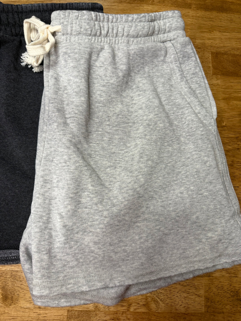 Gray Drawstring Shorts