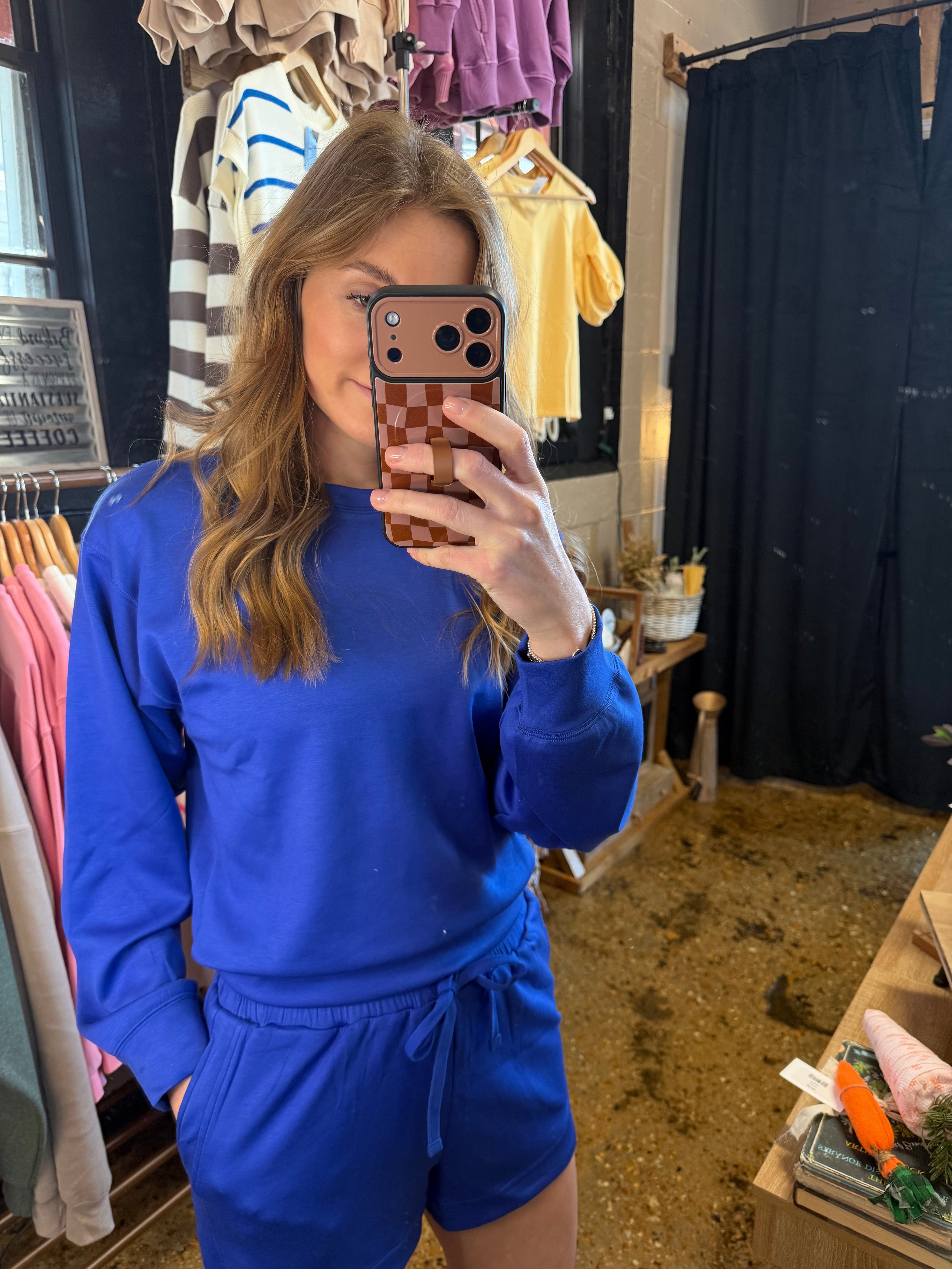 Cobalt Blue Sweatshirt