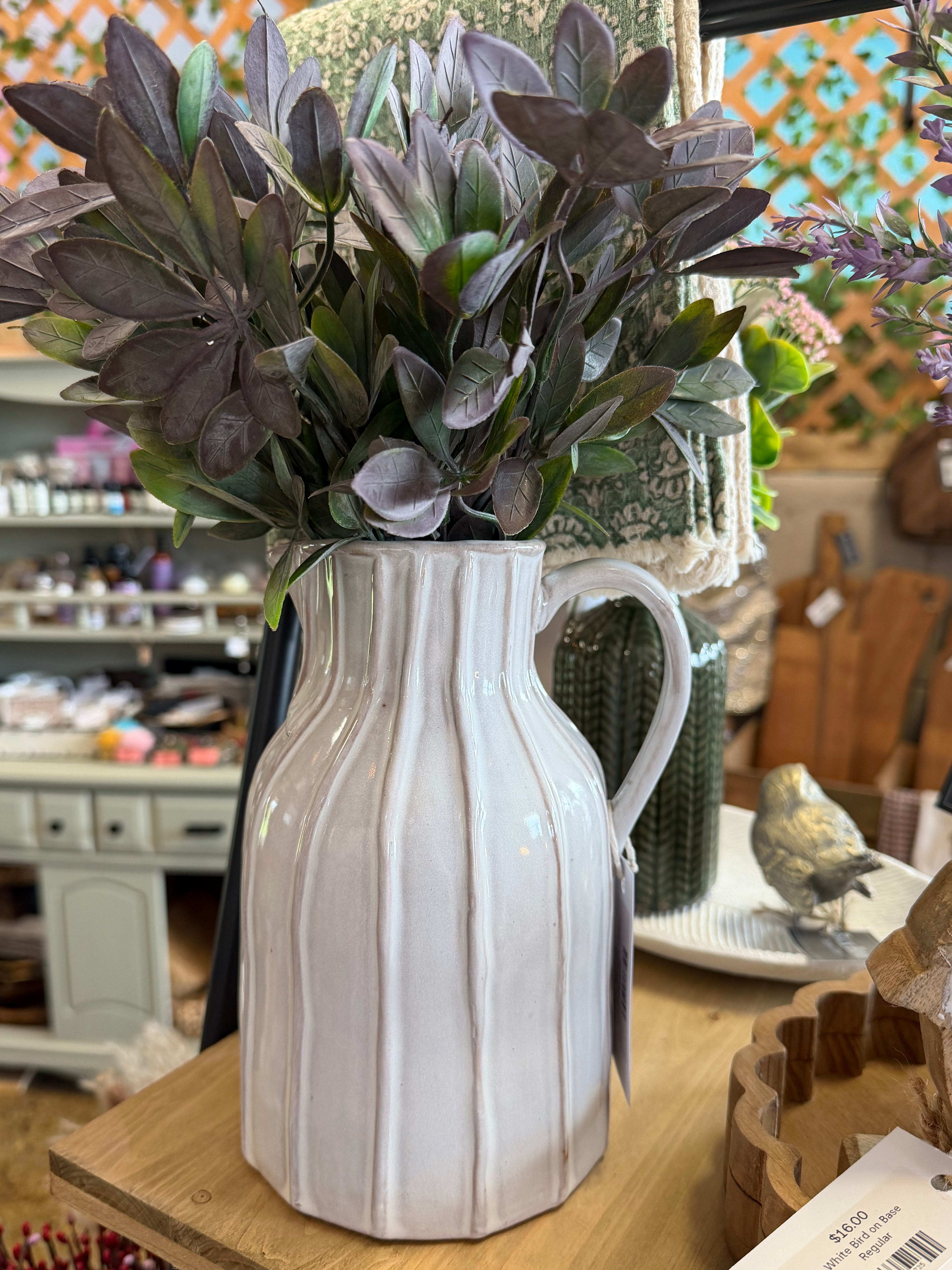 Stoneware Glazed Pitcher