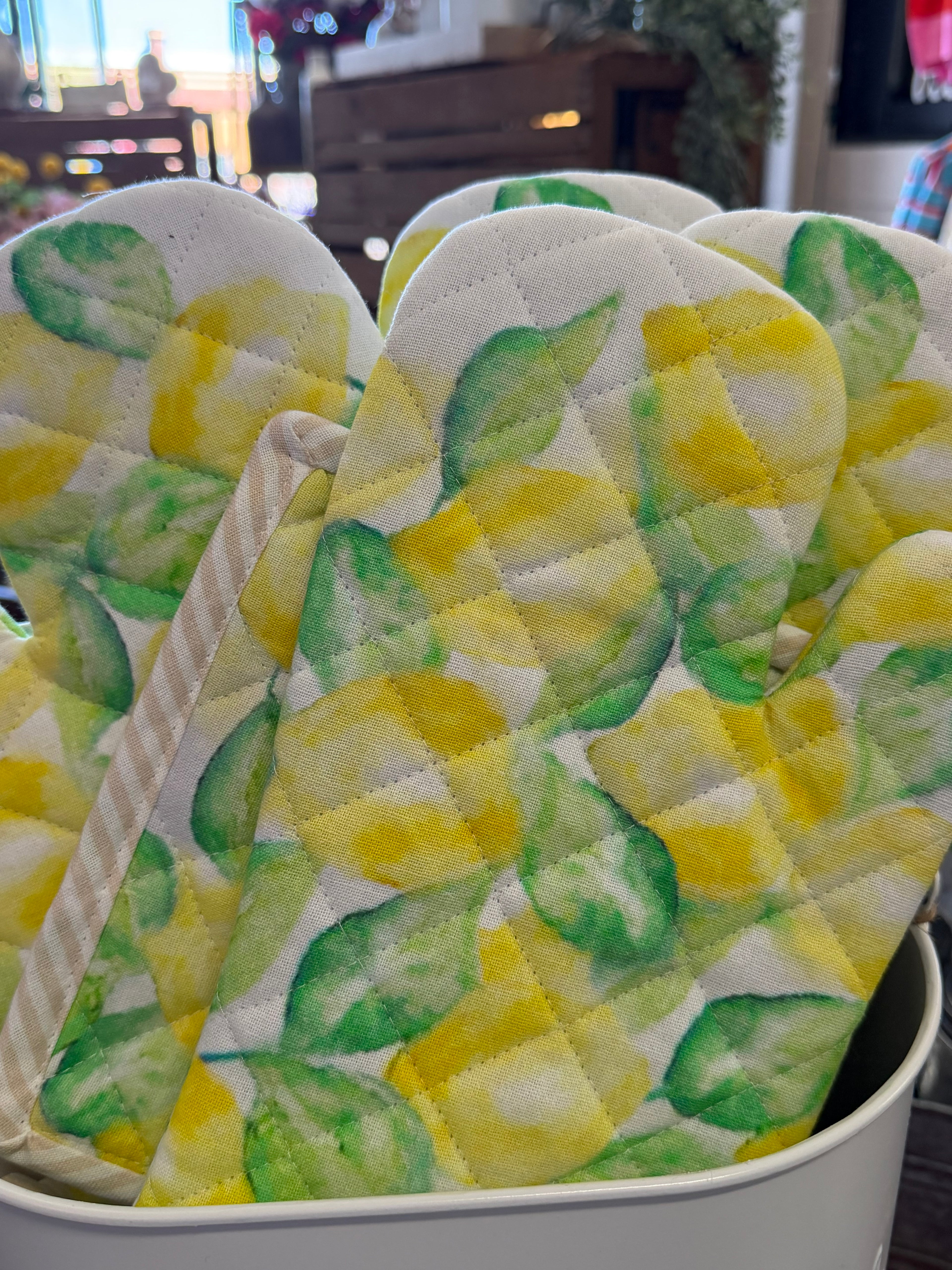 Lemon Verbena Pot Holder Set