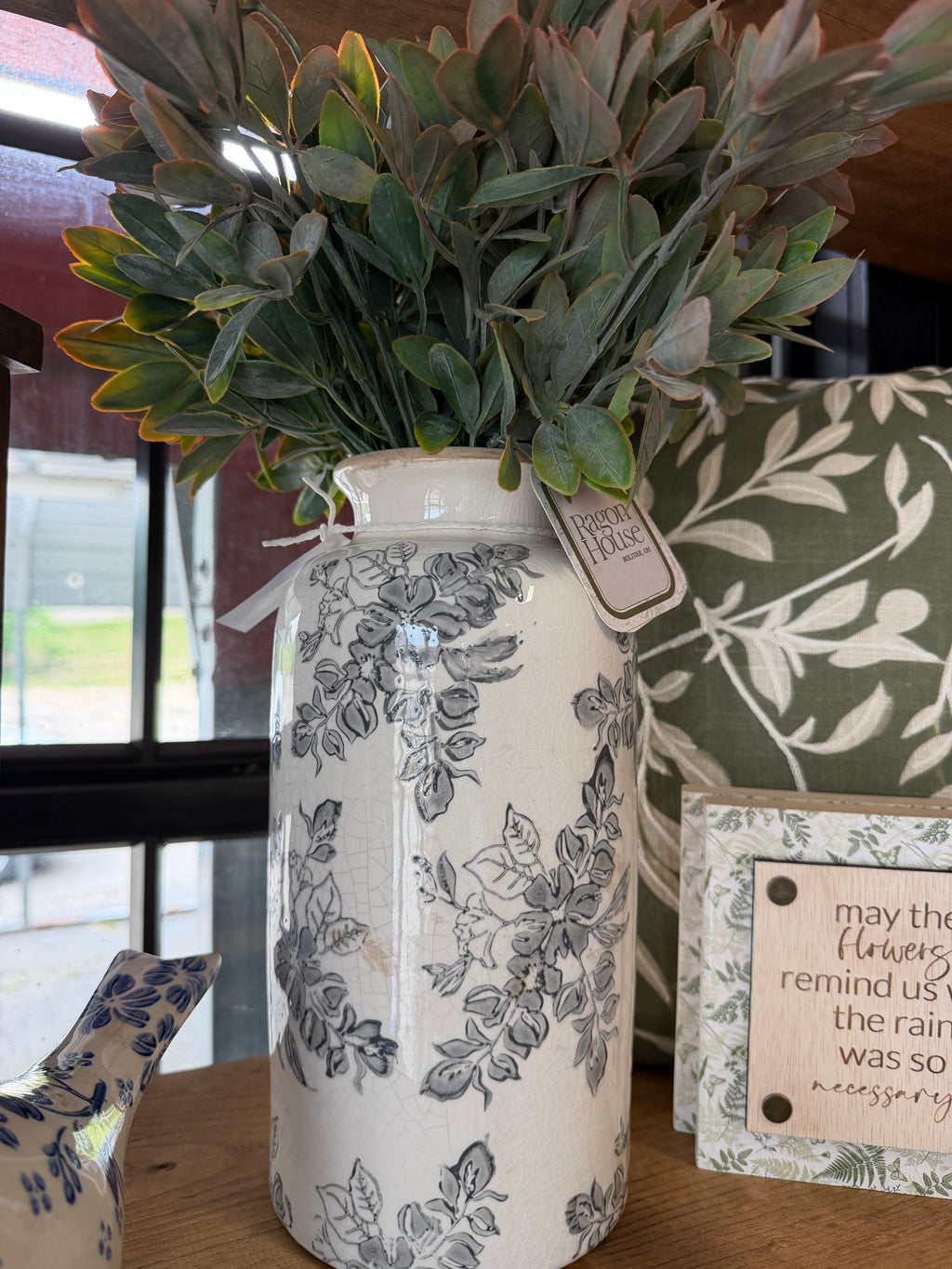 Midnight Floral Decorative Vase